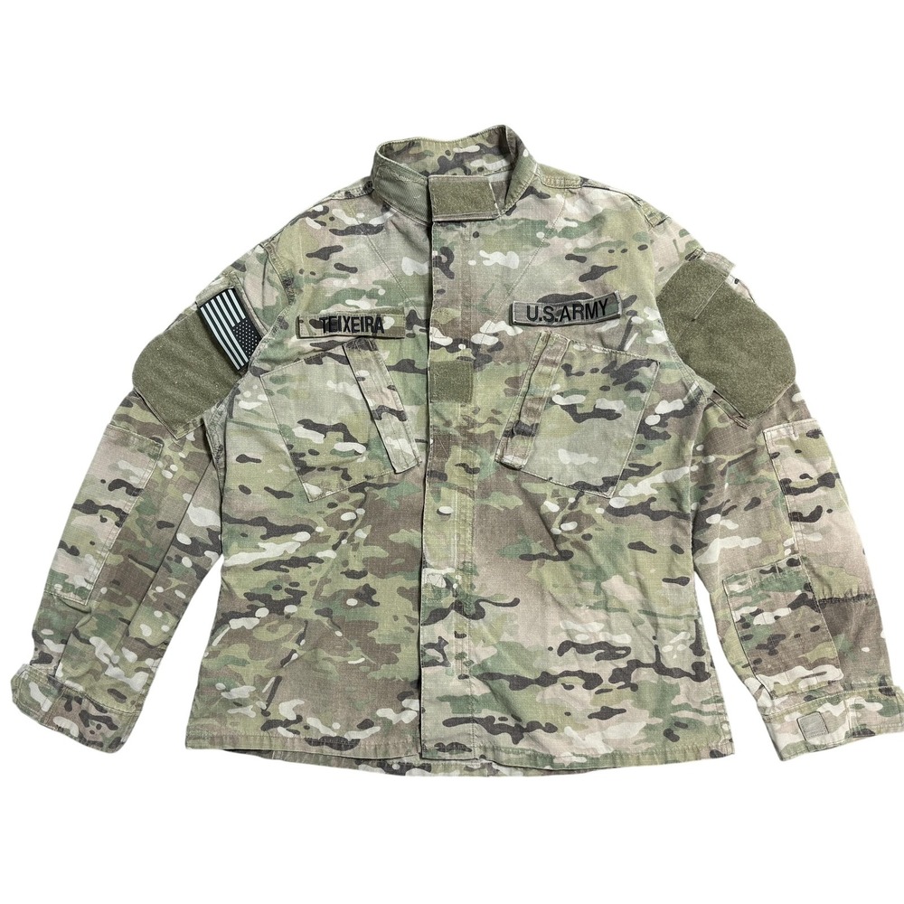 US Army ACU Jacket Mens Large OCP Multicam FR Combat Uniform‎ Ripstop